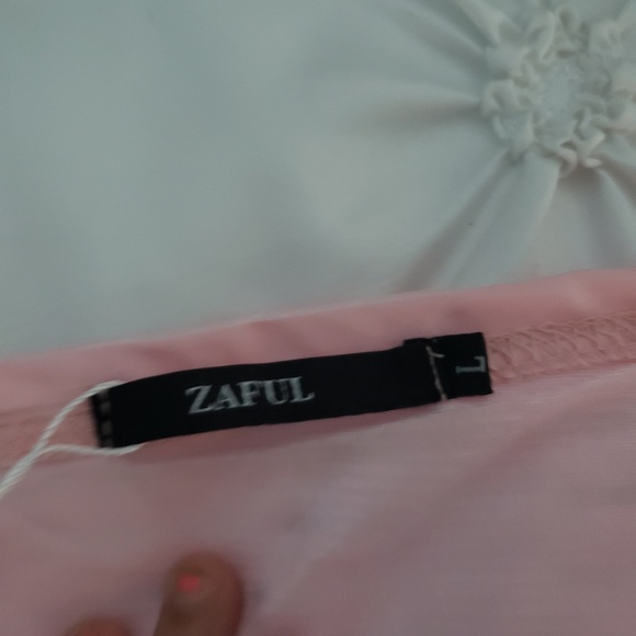 Mesh Striped Off Shoulder Two Piece Set - Picture 6 of 6